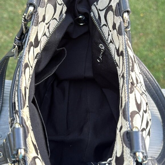 Coach Hampton “2008” (F13077) Signature Canvas With Leather Trim Tote Bag (EUC) - Picture 13 of 14